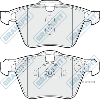 APEC BRAKING Bremžu uzliku kompl., Disku bremzes PD3208